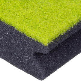 Губка для посуды Master FRESH Black поролон 9.6x7 см с абразивным слоем (2 штуки в упаковке)