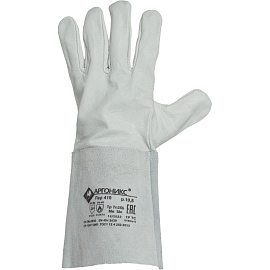 Краги кожаные Аргоникс пятипалые серые