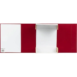 Папка архивная на 2-х завязках Attache А4 150 мм бумвинил до 1500 листов красная складная