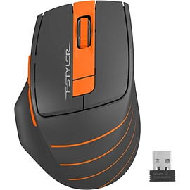 Мышь беспроводная A4 Fstyler FG30 серо-оранжевая
