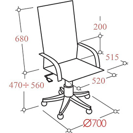 Кресло для руководителя Verona чёрное (натуральная кожа с компаньоном, металл)