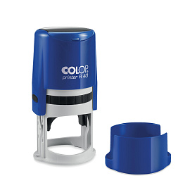 Оснастка для печати круглая Colop Printer R40 40 мм с крышкой синяя фото Оснастка для печати круглая Colop Printer R40 40 мм с крышкой синяя