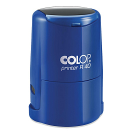 Оснастка для печати круглая Colop Printer R40 40 мм с крышкой синяя фото Оснастка для печати круглая Colop Printer R40 40 мм с крышкой синяя