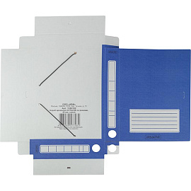 Короб архивный гофрокартон Attache на резинках 232x46x316 мм синий до 450 листов