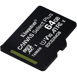 Карта памяти 64 ГБ microSDXC Kingston Canvas Select Plus Class 10 UHS-I (SDCS2/64GBSP)