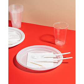 Набор одноразовой посуды №2 Комус на 6 персон (32 предмета)