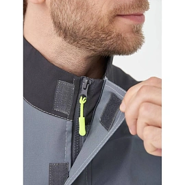 Куртка рабочая летняя мужская Nайтстар Проксима со светоотражающим кантом серая (размер 52-54, рост 170-176)