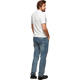 Футболка поло мужская белая короткий рукав (размер 56)