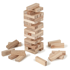Игра настольная "БАШНЯ", 54 деревянных блока, BRAUBERG HOBBY, 665492 фото Игра настольная "БАШНЯ", 54 деревянных блока, BRAUBERG HOBBY, 665492