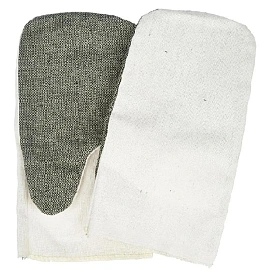 Рукавицы рабочие хб утепленные с брезентовым наладонником огнеупорная пропитка (плотность 220 г/кв.м, 5 пар в упаковке)