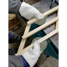 Рукавицы рабочие хб утепленные с брезентовым наладонником огнеупорная пропитка (плотность 220 г/кв.м, 5 пар в упаковке)