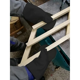 Рукавицы рабочие хб утепленные черные (плотность 240 г/кв.м, 5 пар в упаковке) фото Рукавицы рабочие хб утепленные черные (плотность 240 г/кв.м, 5 пар в упаковке)