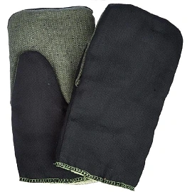 Рукавицы рабочие хб утепленные с брезентовым наладонником огнеупорная пропитка (плотность 240 г/кв.м, 5 пар в упаковке)