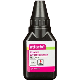 Краска штемпельная Выбор есть (Attache) красная на водной основе 50 мл