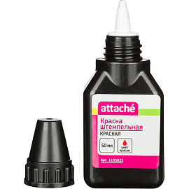 Краска штемпельная Выбор есть (Attache) красная на водной основе 50 мл