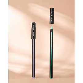 Ручка шариковая Attache Meridian синяя корпус soft touch (черно-фиолетовый корпус, толщина линии 0.35 мм)