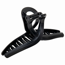 Крабы для волос НАБОР 3 шт., 8,5 см / 8,5 см / 11 см, soft-touch, чёрный, MONTE VITA (МОНТЕ ВИТА), 457032