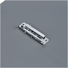 Папка с боковым зажимом СТАММ "Стандарт" А4, 17мм, 700мкм, пластик, серая