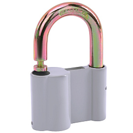 Замок навесной алюминиевый 60 мм "Стандарт", 3 ключа, RABBITEX (РАББИТЕКС), 671304