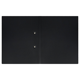 Папка с боковым зажимом OfficeSpace "Вита" А4, 17мм, 500мкм, пластик, черная