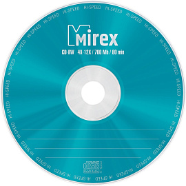 Диск CD-RW Mirex 700 МБ 4x slim box UL121002A8L (10 штук в упаковке)