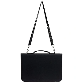 Сумка для художественных принадлежностей А4 Сонет 35x24x4.5 см чёрная