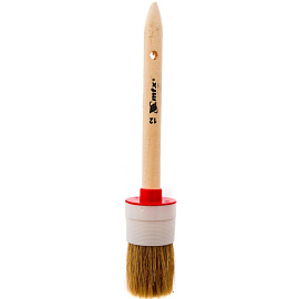 Кисть малярная круглая Matrix из натуральной щетины 45x36 мм (82082)