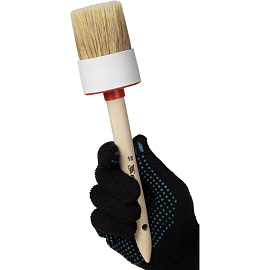 Кисть малярная круглая Matrix из натуральной щетины 60x48 мм (82088)