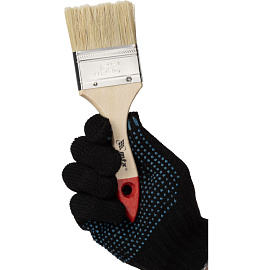 Кисть малярная плоская Matrix из натуральной щетины 63x11 мм (82535)