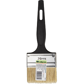 Кисть малярная плоская Сибртех из натуральной щетины 70x6.2 мм (82506)