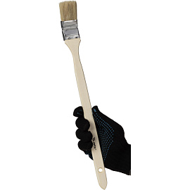 Кисть малярная радиаторная Matrix из натуральной щетины 38x8 мм (83843)