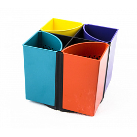 Набор канцелярский Attache Квартет пластиковый 16 предметов разноцветный вращающийся