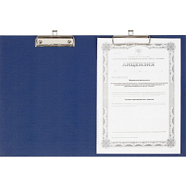 Папка-планшет с 2 зажимами Attache A3 синяя