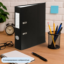 Папка-регистратор Attache 50 мм черная ПВХ/бумага