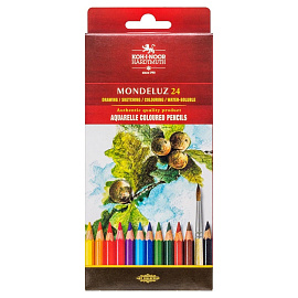 Карандаши акварельные Koh-i-Noor Mondeluz шестигранные 24 цвета в наборе