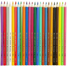 Карандаши акварельные Koh-i-Noor Mondeluz шестигранные 24 цвета в наборе