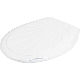Сиденье для унитаза Ракушка белое 104-403-00