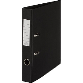 Папка-регистратор Attache 50 мм чёрная бумвинил с защитным уголком