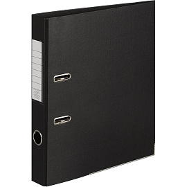 Папка-регистратор Attache 50 мм чёрная бумвинил с защитным уголком