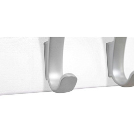 Вешалка настенная Sheffilton SHT-WH20 (белый, 424х77х130 мм, 4 крючка)