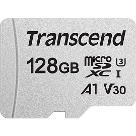 Карта памяти 128 ГБ microSDXC Transcend 300S Class 10 UHS-I (TS128GUSD300S)