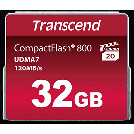Карта памяти 32 ГБ CompactFlash (CF) Transcend CompactFlash TS32GCF800 X800