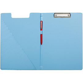 Папка-планшет с зажимом Attache Bright colours A4 голубая с крышкой