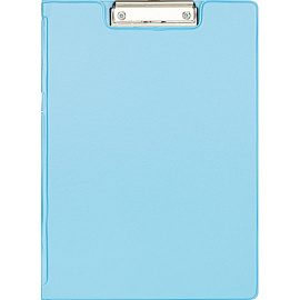 Папка-планшет с зажимом Attache Bright colours A4 голубая с крышкой