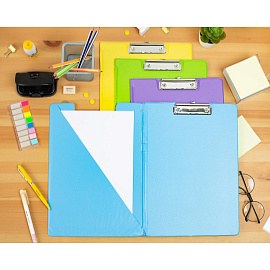 Папка-планшет с зажимом Attache Bright colours A4 салатовая с крышкой