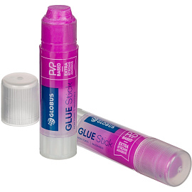 Клей-карандаш Глобус Хамелеон 15 г цветной (исчезающий цвет)