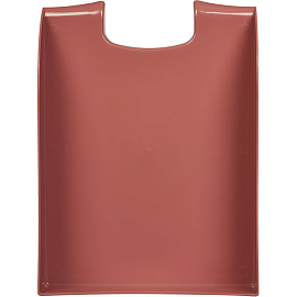 Лоток горизонтальный для бумаг Комус Ницца пластиковый бордовый