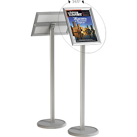 Стойка информационная с рамкой напольная Attache A4 (1230х330 мм)