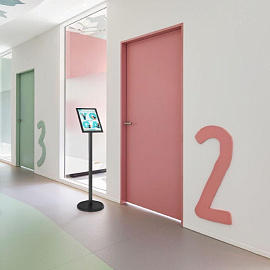 Стойка информационная с рамкой напольная Attache A4 (1230х330 мм)