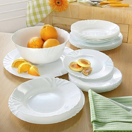 Тарелка суповая Luminarc Кадикс стекло 23 см белая